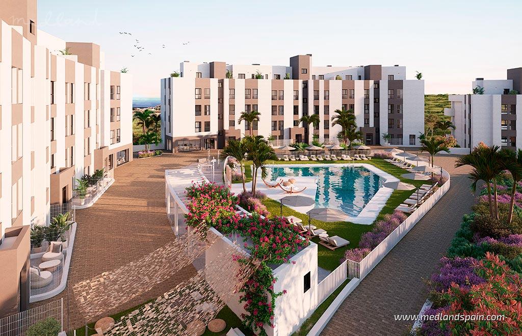 Appartamento a Mijas Costa, Malaga, Spagna 2 camere da letto, 119 mq. N° 130090