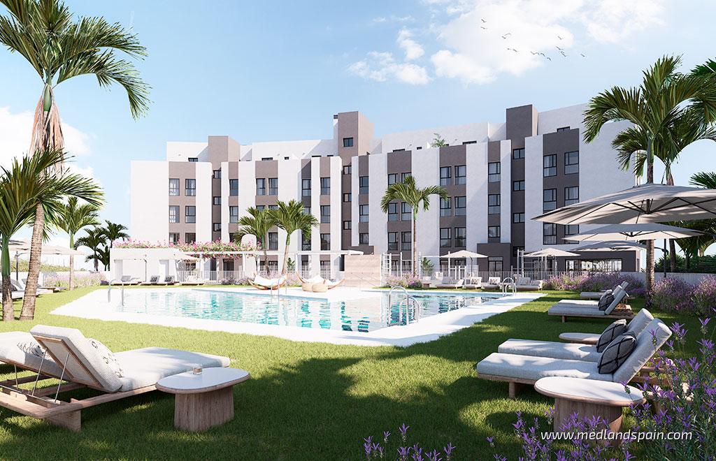Appartamento a Mijas Costa, Malaga, Spagna 2 camere da letto, 119 mq. N° 130090