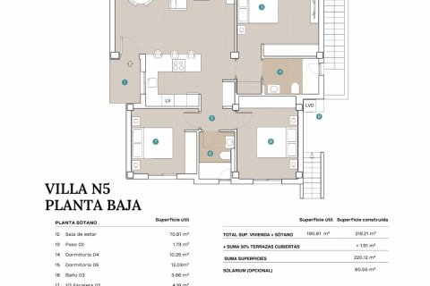 Villa en venta Polop, Alicante, España 5 dormitorios, 208 m2 No. 124999 - foto 12