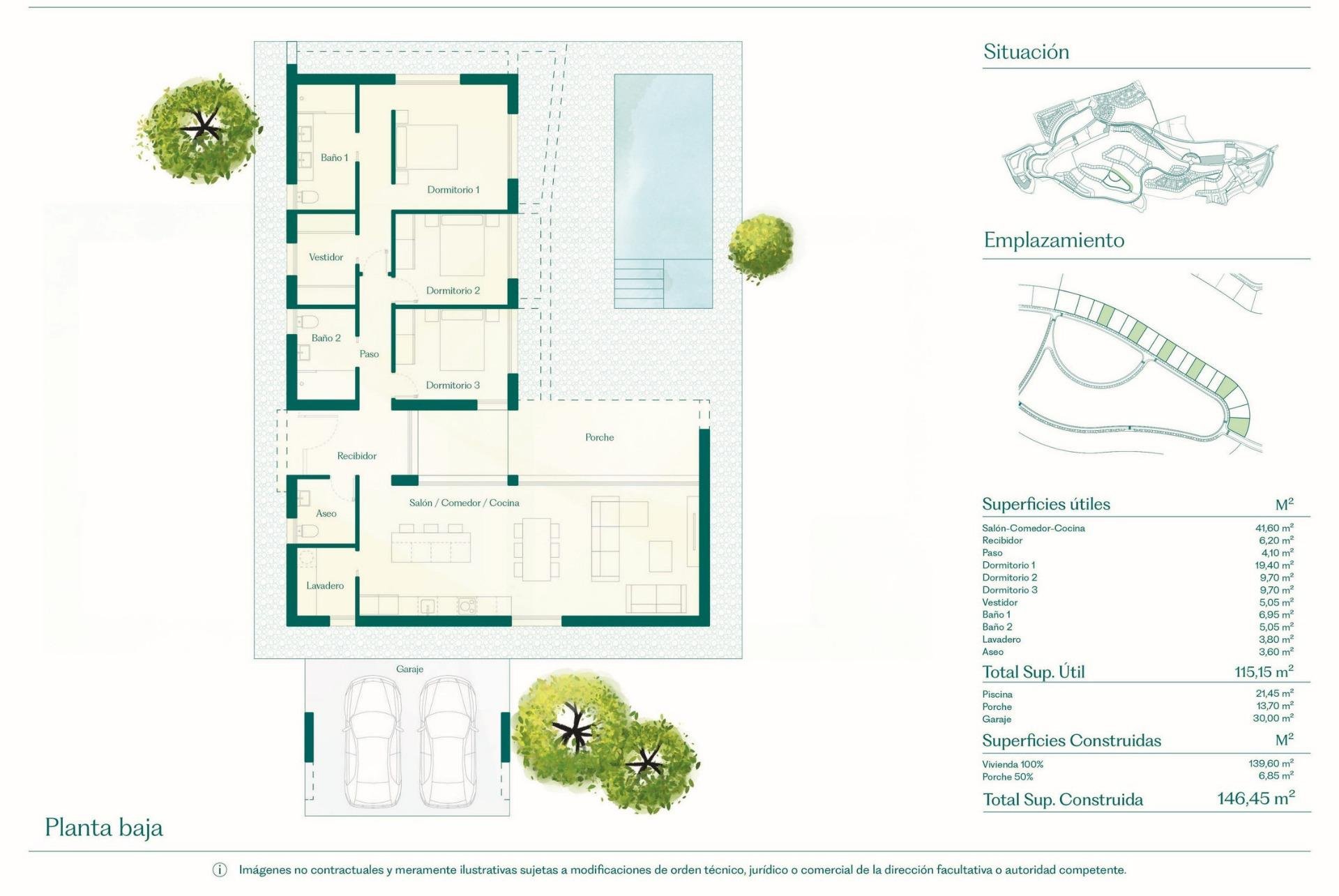 Villa in Fuente Alamo, Murcia, Spanien 3 Schlafzimmer, 146 m2 Nr. 128482