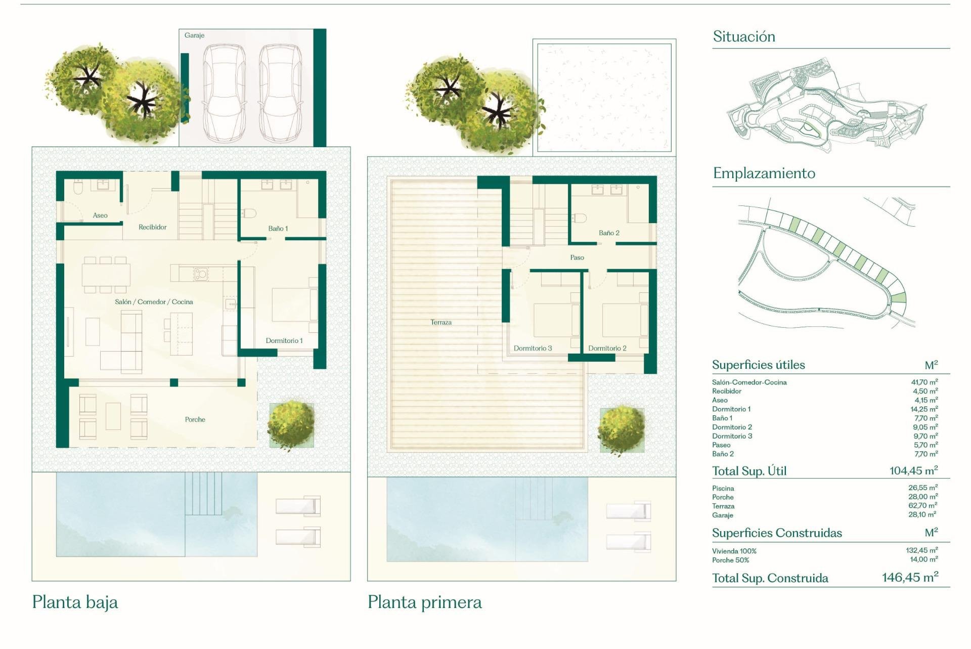 Villa a Fuente Alamo, Murcia, Spagna 3 camere da letto, 146 mq. N° 128483