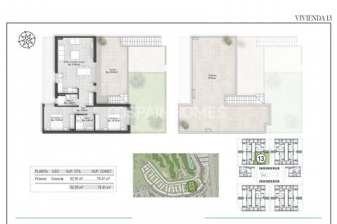 Продажа пентхауса Фуэнте Аламо, Мурсия, Испания 3 спальни, 88м2 №131233 - фото 16