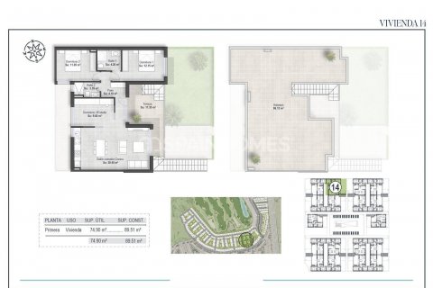 Продажа пентхауса Фуэнте Аламо, Мурсия, Испания 3 спальни, 88м2 №131233 - фото 17