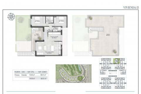 Продажа пентхауса Фуэнте Аламо, Мурсия, Испания 3 спальни, 88м2 №131233 - фото 18