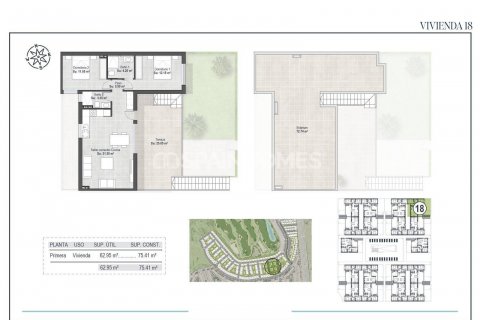 Продажа пентхауса Фуэнте Аламо, Мурсия, Испания 3 спальни, 88м2 №131233 - фото 21