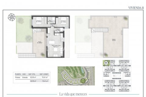Продажа пентхауса Фуэнте Аламо, Мурсия, Испания 3 спальни, 88м2 №131233 - фото 14