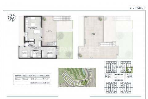 Продажа пентхауса Фуэнте Аламо, Мурсия, Испания 3 спальни, 88м2 №131233 - фото 20