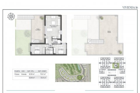 Продажа пентхауса Фуэнте Аламо, Мурсия, Испания 3 спальни, 88м2 №131233 - фото 19