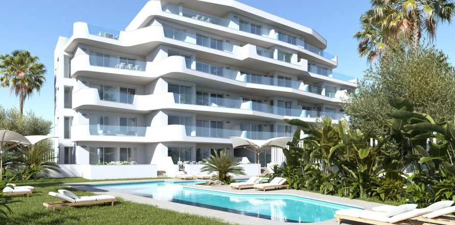 Takvåning Mil Palmeras, Alicante, Spanien 2 sovrum, 80 kvm. Nr. 131406