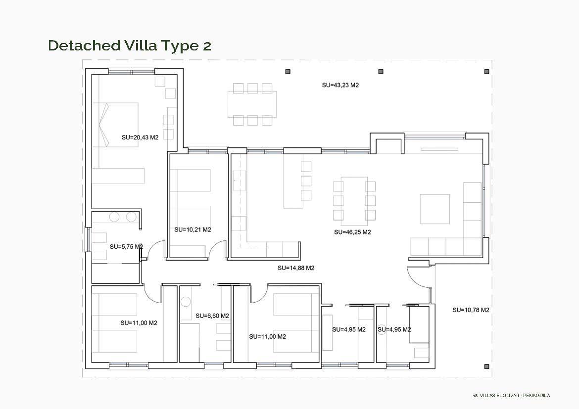 Huvila Penaguila, Alicante, Espanja 4 makuuhuonetta, 155 m2 No. 131418