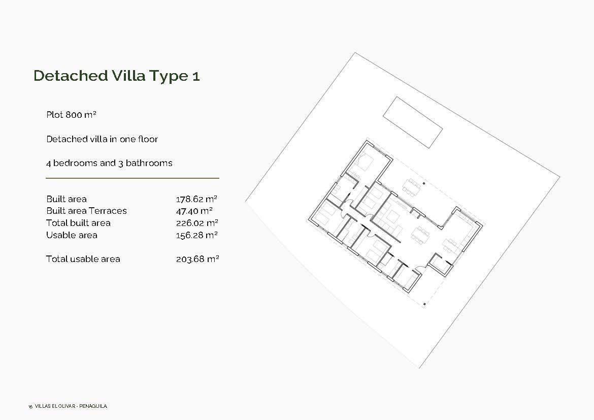 Villa en Penaguila, Alicante, España 4 dormitorios, 178 m2 No. 131419