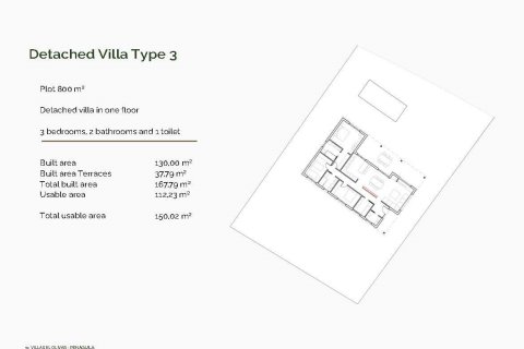 Villa till salu Penaguila, Alicante, Spanien 3 sovrum, 130 kvm. Nr. 131417 - foto 10