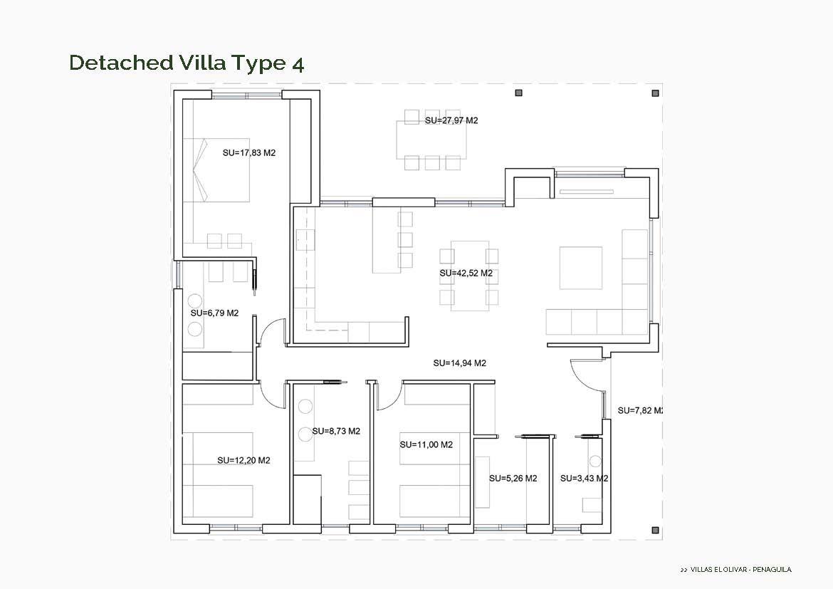 Villa a Penaguila, Alicante, Spagna 3 camere da letto, 140 mq. N° 131416