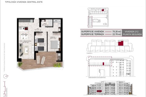 Huoneisto myytävänä San Miguel de Salinas, Alicante, Espanja, 2 makuuhuonetta, 70 m2 No. 124927 - kuva 10