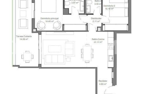 Huoneisto myytävänä Torremolinos, Malaga, Espanja, 3 makuuhuonetta, 89 m2 No. 124668 - kuva 15
