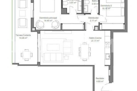 Продажа квартиры в Торремолинос, Малага, Испания 2 спальни, 68м2 №124667 - фото 15