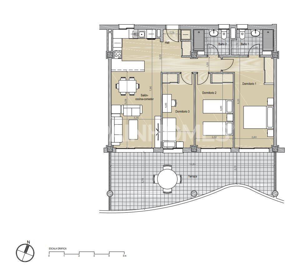 Dzīvoklis Benalmadena, Malaga, Spānijā 3 istabas, 76 m2 Nr. 131274