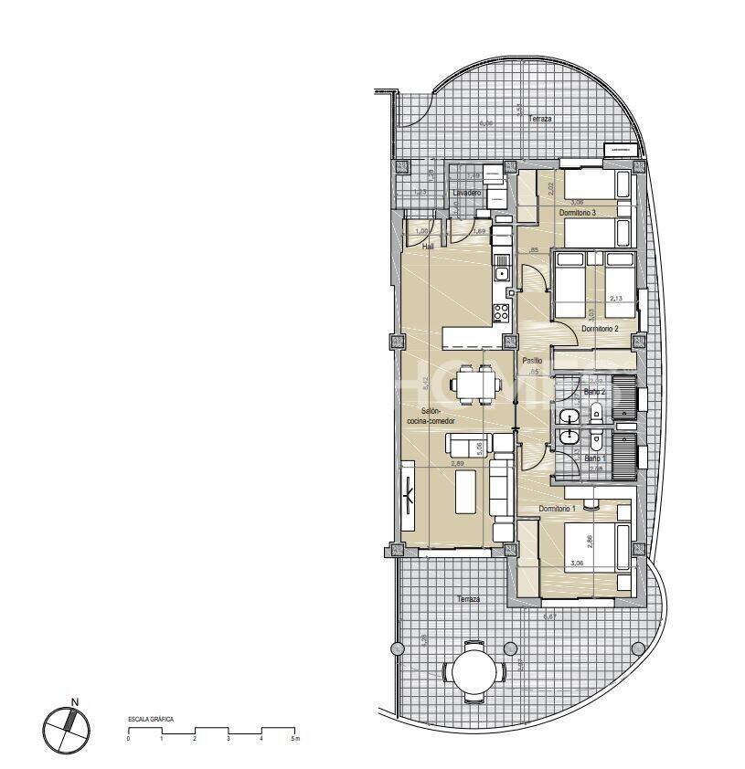 Dzīvoklis Benalmadena, Malaga, Spānijā 3 istabas, 76 m2 Nr. 131274