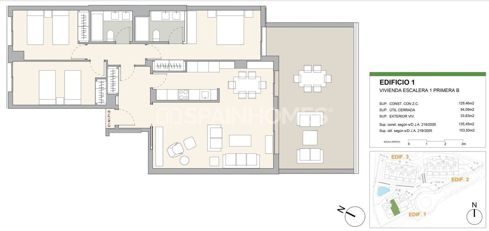 Apartment in Casares, Malaga, Spain 2 bedrooms, 64 sq.m. No. 131279