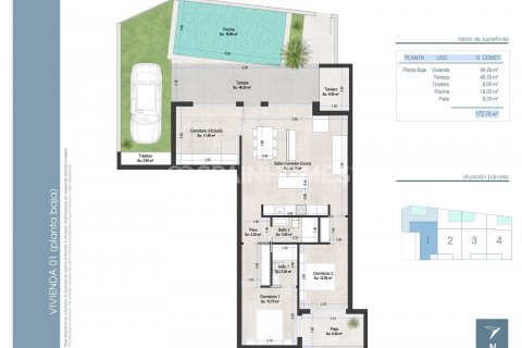 Apartamento en venta San Pedro del Pinatar, Murcia, España 3 dormitorios, 94 m2 No. 120936 - foto 5