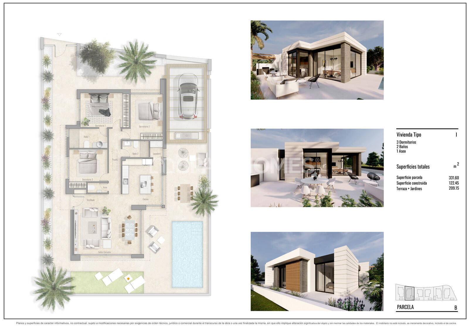 Huvila Pilar de la Horadada, Alicante, Espanja 3 makuuhuonetta, 122 m2 No. 120935