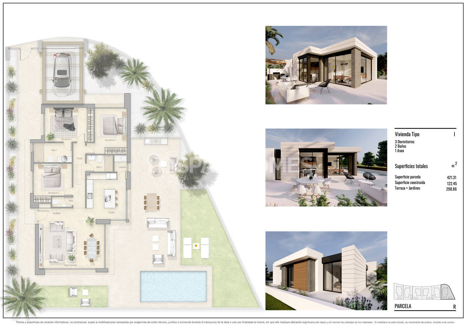 Huvila Pilar de la Horadada, Alicante, Espanja 3 makuuhuonetta, 122 m2 No. 120935