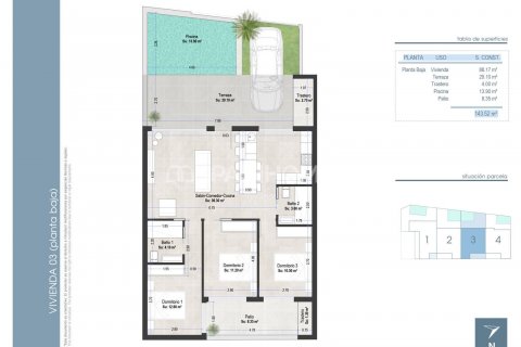 Penthouse for sale San Pedro del Pinatar, Murcia, Spain 3 bedrooms, 87 sq.m. No. 120937 - photo 7