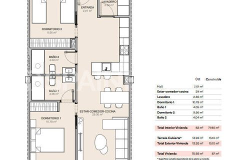 Wohnung zum Verkauf in La Nucia, Alicante, Spanien 2 Schlafzimmer, 72 m2 Nr. 131192 - Foto 23