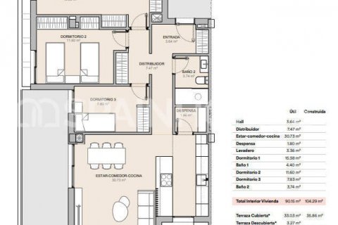 Lägenhet till salu La Nucia, Alicante, Spanien 2 sovrum, 72 kvm. Nr. 131192 - foto 28