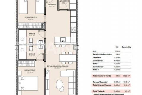 Apartment for sale La Nucia, Alicante, Spain 3 bedrooms, 96 sq.m. No. 131194 - photo 23