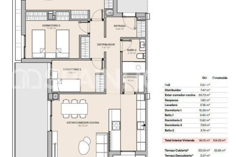 Penthäuser zum Verkauf in La Nucia, Alicante, Spanien 2 Schlafzimmer, 72 m2 Nr. 131193 - Foto 28