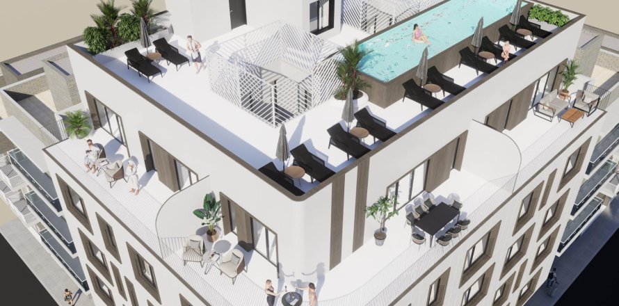 Penthauss Torrevieja, Alicante, Spānijā 2 istabas, 66 m2 Nr. 131429