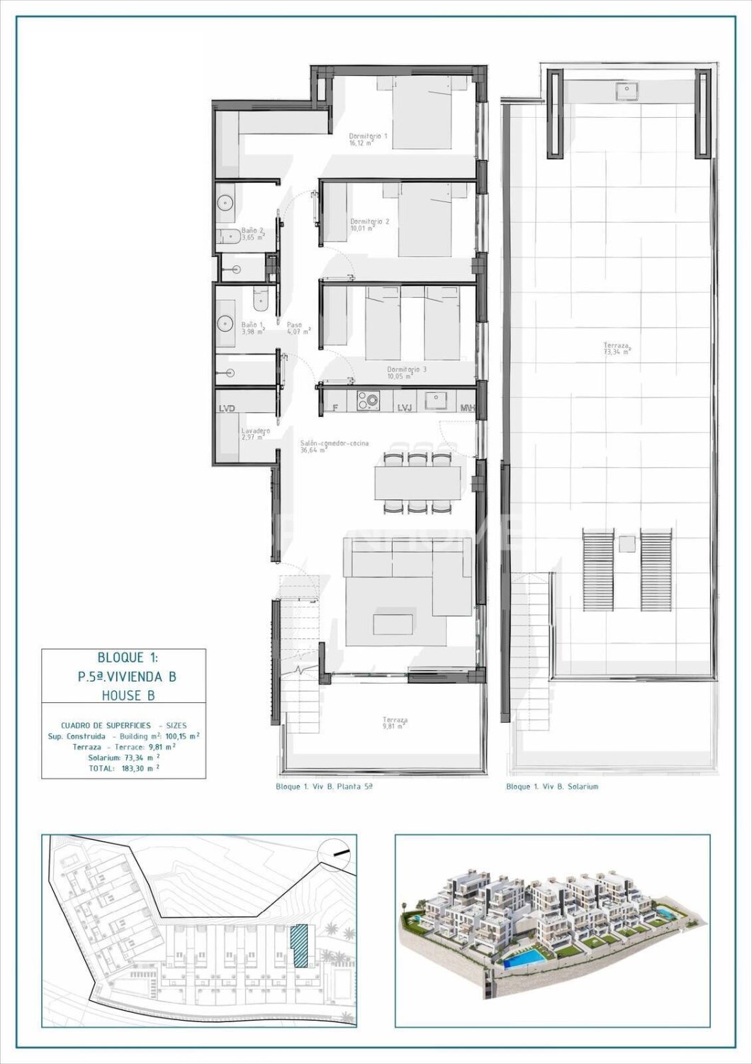 Apartamento en Cuevas del Almanzora, Almería, España 3 dormitorios, 99 m2 No. 121860