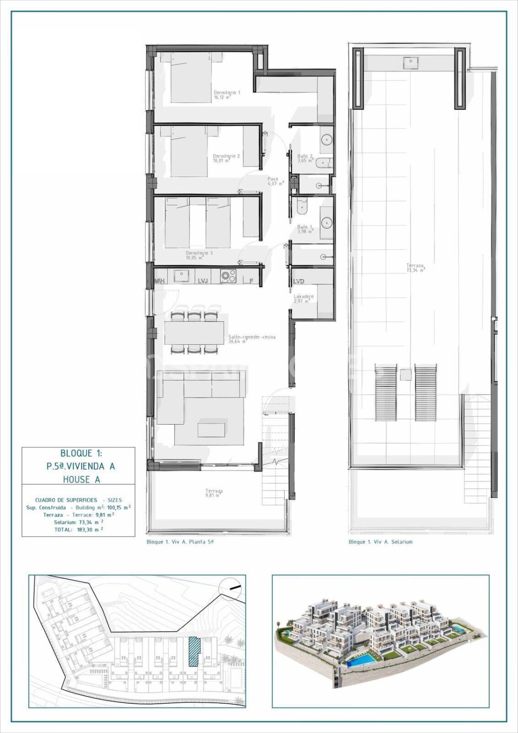 Apartamento en Cuevas del Almanzora, Almería, España 3 dormitorios, 99 m2 No. 121860