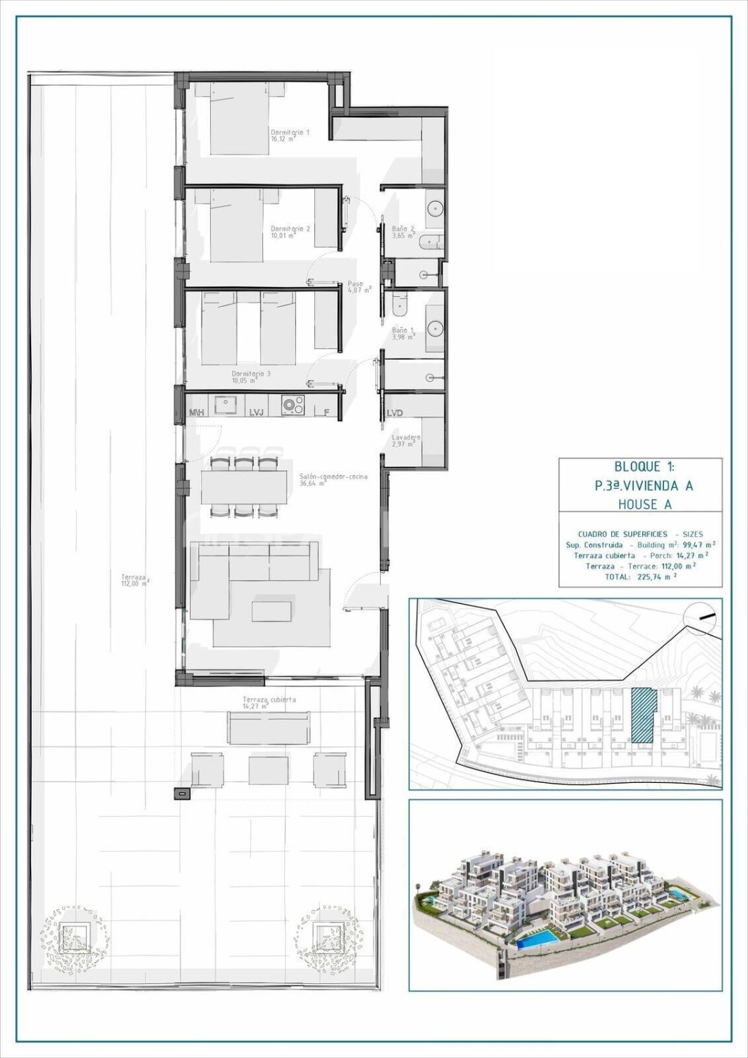 Apartamento en Cuevas del Almanzora, Almería, España 3 dormitorios, 99 m2 No. 121860