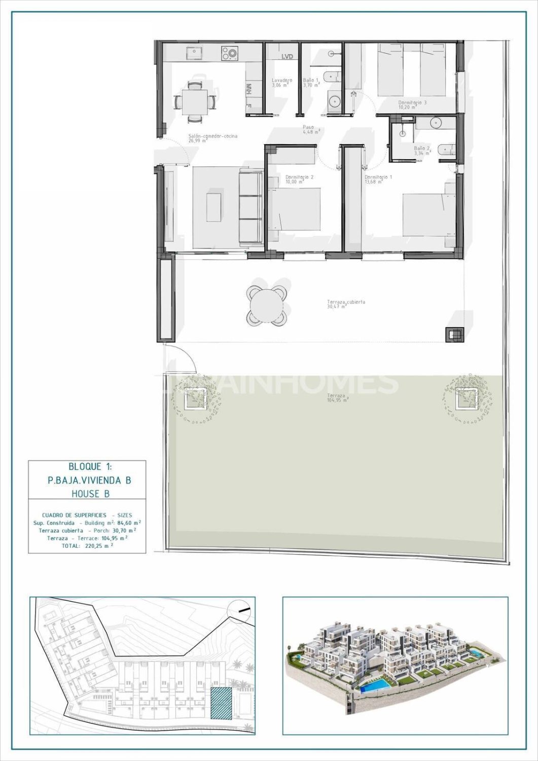Apartamento en Cuevas del Almanzora, Almería, España 3 dormitorios, 99 m2 No. 121860