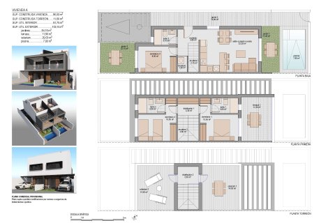 Villa till salu i Santiago de la Ribera, Murcia, Spanien 3 sovrum, 107 kvm. Nr. 128531 - foto 22