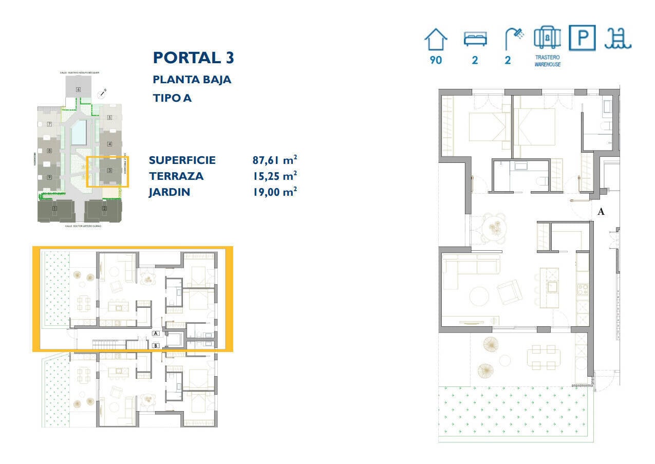 Apartment à San Pedro del Pinatar, Murcia, Espagne 3 chambres, 130 m2 No. 121077