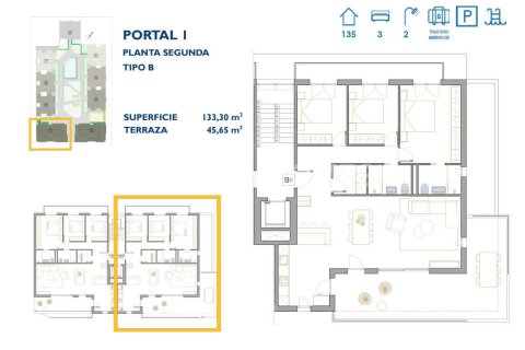 Apartament w San Pedro del Pinatar, Murcia, Hiszpania 3 sypialnie, 130 mkw. nr 121077 – zdjęcie 19
