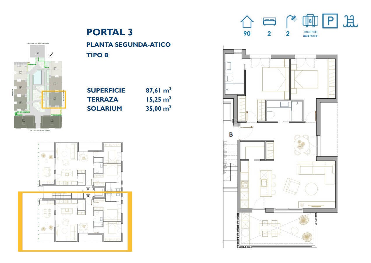 Apartment à San Pedro del Pinatar, Murcia, Espagne 3 chambres, 130 m2 No. 121077
