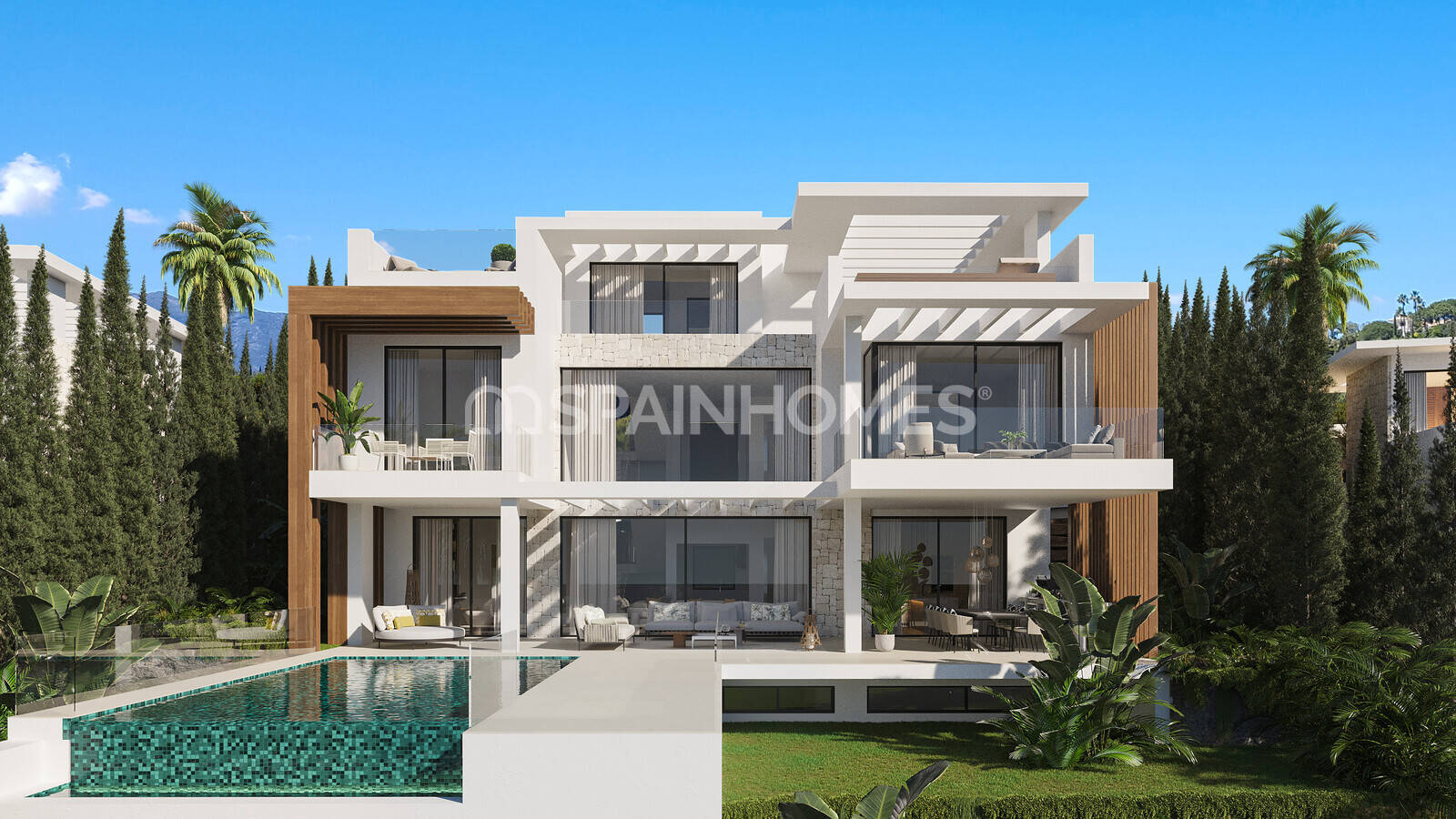 Villa i Estepona, Malaga, Spanien 4 sovrum, 548 kvm. Nr. 121080