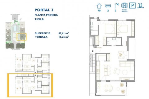 Huoneisto myytävänä San Pedro del Pinatar, Murcia, Espanja, 3 makuuhuonetta, 130 m2 No. 121076 - kuva 15