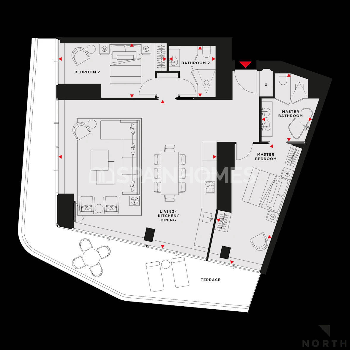 Appartamento a Barcelona, Spagna 1 camera da letto, 87 mq. N° 120915