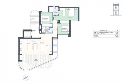 Apartment for sale Guardamar del Segura, Alicante, Spain 3 bedrooms, 91 sq.m. No. 125180 - photo 18