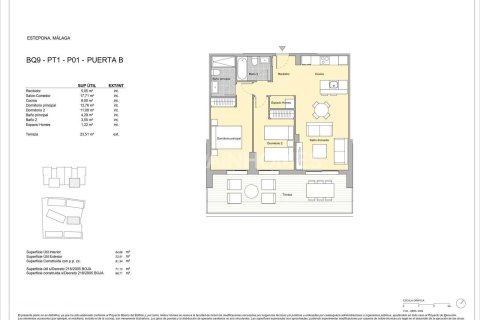 Huoneisto myytävänä Estepona, Malaga, Espanja, 3 makuuhuonetta, 91 m2 No. 121745 - kuva 9