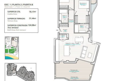 Продажа пентхауса в Вильяхойоса, Аликанте, Испания 3 спальни, 127м2 №121742 - фото 9