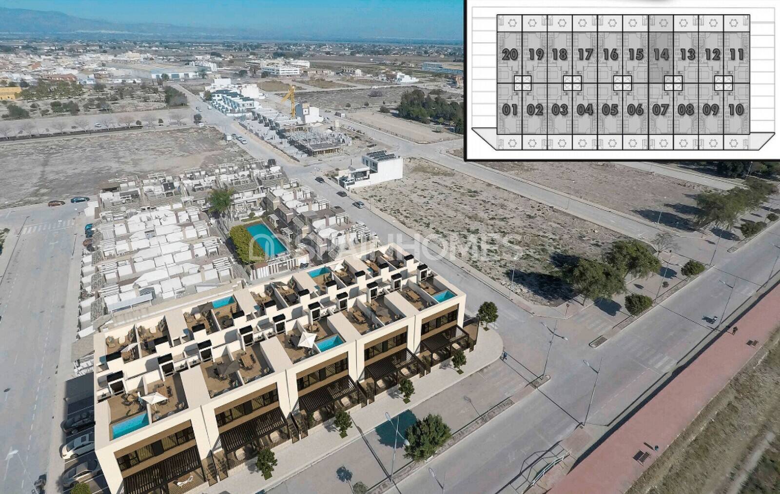Вилла в Долорес, Аликанте, Испания 3 спальни, 87м2 №121462