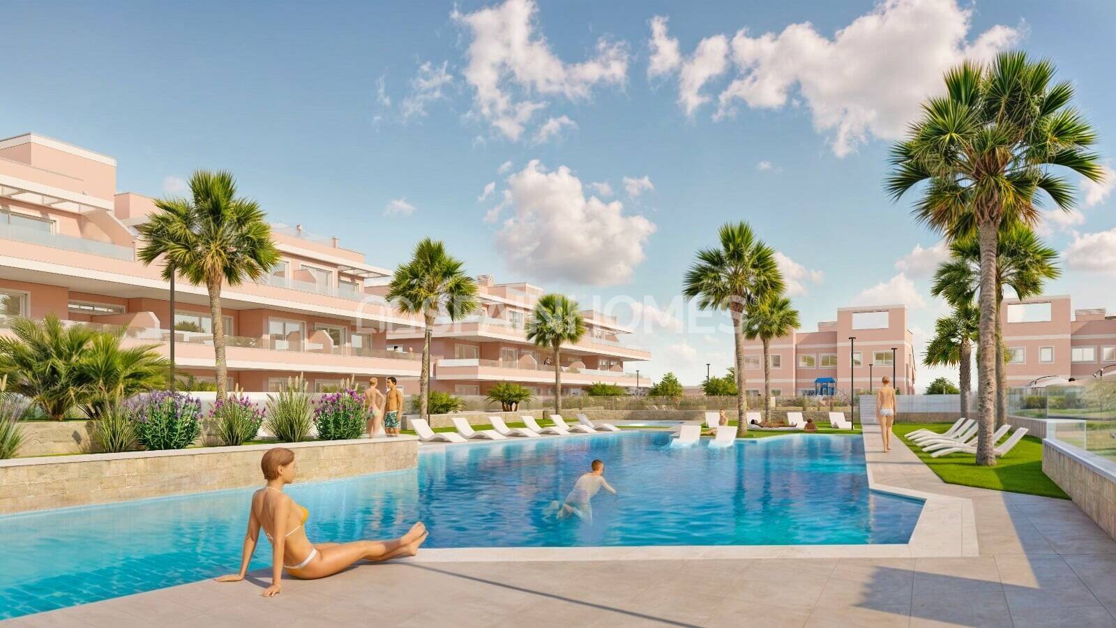 Apartment in Pilar de la Horadada, Alicante, Spain 3 bedrooms, 100 sq.m. No. 121465