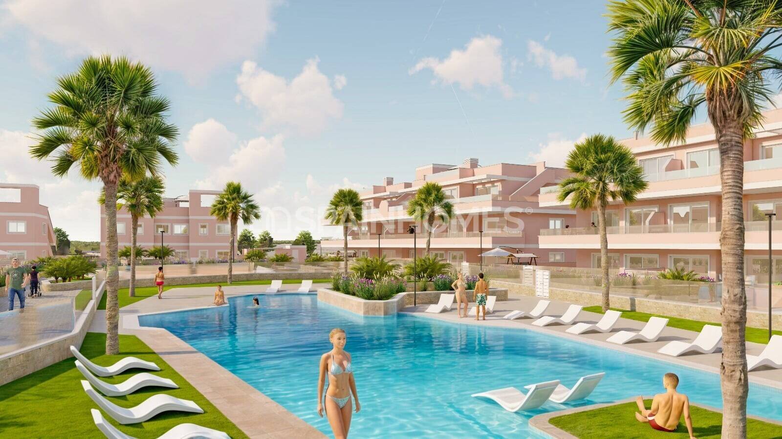 Apartment in Pilar de la Horadada, Alicante, Spain 3 bedrooms, 100 sq.m. No. 121465
