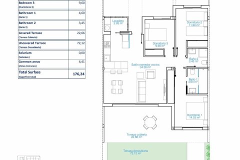 Продажа квартиры в Пилар де ла Орадада, Аликанте, Испания 3 спальни, 104м2 №120160 - фото 22